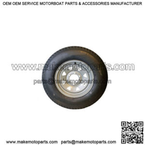 ST225/75D-15" Tire & Silver Rim (6 Lug), Load Range D