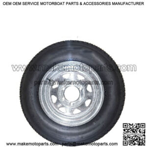 ST225/75D-15" Tire & Galvanized Rim (6 Lug) Load Range D