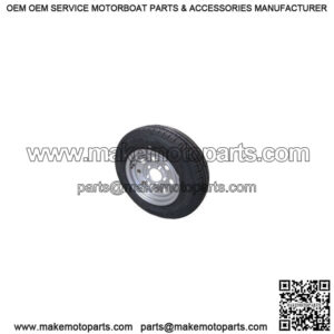 Retrofit ST145/R-12" Radial Tire & Silver Modular Rim, L.R. D