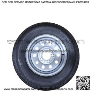 ST175/80R-13" RADIAL Tire & Silver Modular Rim, Load Range C