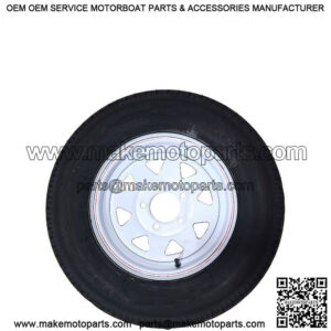 ST175/80R-13" RADIAL Tire & Painted Rim, Load Range D