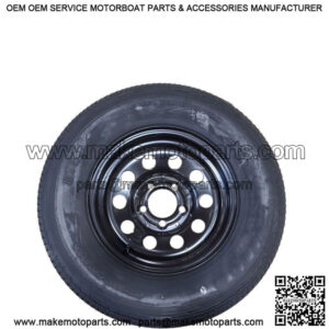 ST205/75R-14" RADIAL Tire & Black Modular Rim, L.R. C