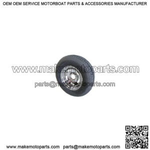 Retrofit ST215/75R-14" Radial Tire & Chrome Rim, L.R. C