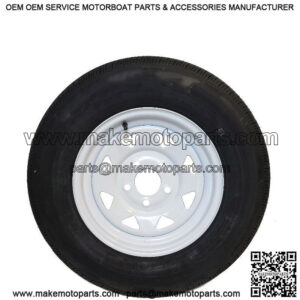 ST205/75R-15" RADIAL Tire & Painted Rim, Load Range D