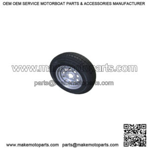 Retrofit ST205/75R-15" Radial Tire & Silver Mod. Rim, L.R. D