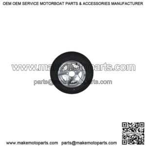 ST145/R-12" Radial Tire & Aluminum 5-Star Rim, L.R. E