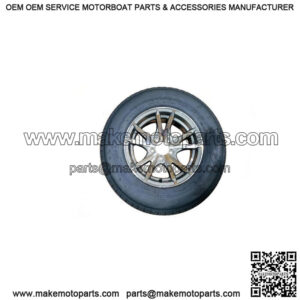 ST205/75R-15" Radial Tire & T07 Alum. Rim w/Gray Inlay L.R. C