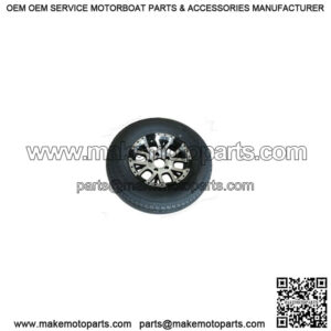 ST225/75R-15" Radial Tire & Black Machined T13 Alum. Rim L.R.D