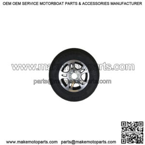 ST225/75R-15" Radial Tire & Black Split Spoke Alum. Rim L.R.D