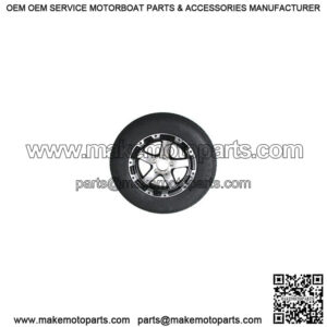 ST225/75R-15" Radial Tire & T08 Alum Rim w/Black Inlay (6-lug)