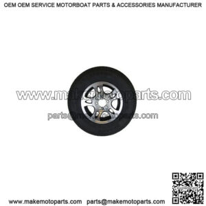 ST225/75R-15" Radial Tire & Black Split Spoke Alum. Rim L.R.E