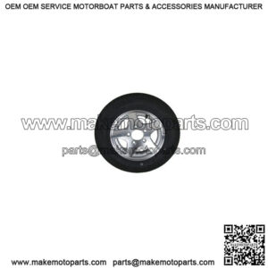 4.80x12 Trailer Tire & Aluminum 5-Star Rim, Load Range B