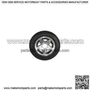 4.80x12 Tire & Aluminum Black Star Rim, Load Range C