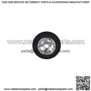 5.30 x 12 Trailer Tire & Aluminum 5-Star Rim, Load Range D