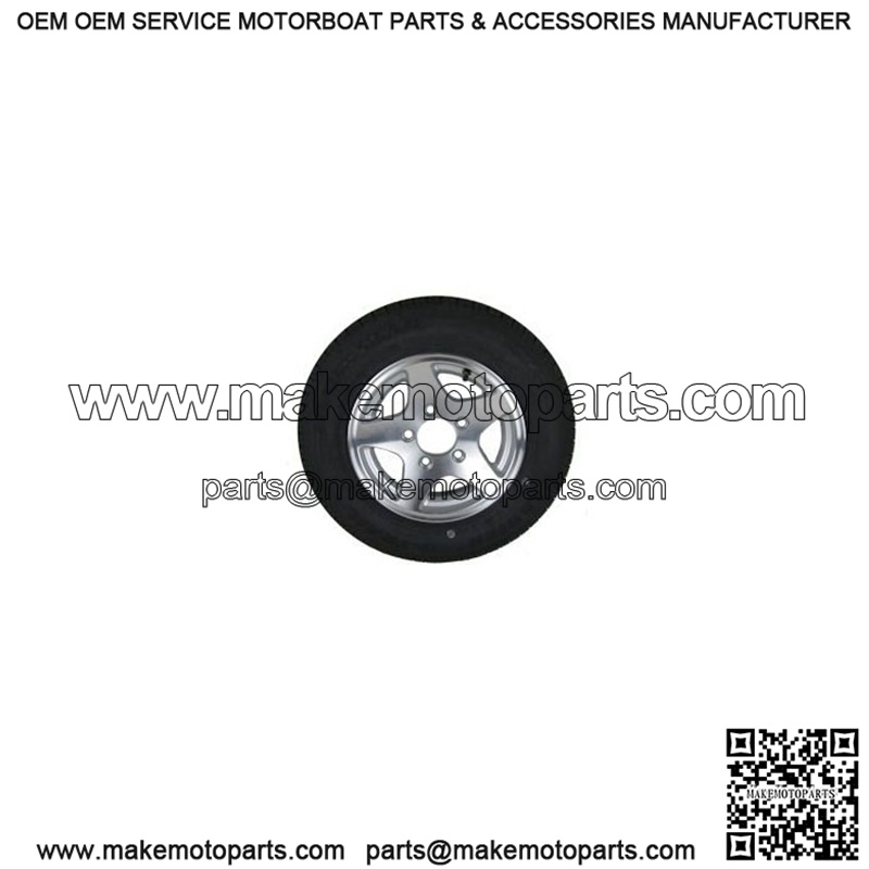 5.30x12 Trailer Tire & Aluminum 5-Star Rim, Load Range C