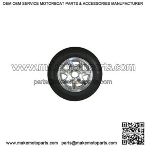 ST175/80D-13" Tire & Aluminum Spoke Rim, Load Range C