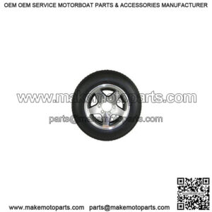 ST225/75D-15" Tire & Aluminum Black Star Rim (6 Lug), L.R. D