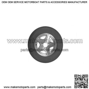 ST145/R-12" Radial Tire & Aluminum 5-Star Rim, L.R. D