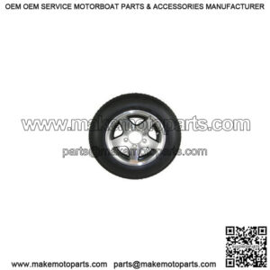 ST175/80R-13" Radial Tire & Aluminum Black Star Rim, L.R. C