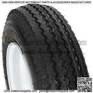 Loadstar by Kenda Trailer Tire/Wheel Assembly - 6-Ply Rated/Load Range C - 4.80/4.00-8 - 4 Hole Rim 30040