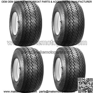 Set of 4 Golf Cart Street Course Tires Only 18x8.5-8 Duro Sawtooth 4 Ply