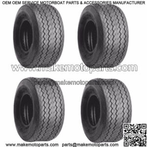 Set of 4 Golf Cart Street Tires 18x8.50-8 Excel Golf Pro Plus 6 Ply DOT Approved