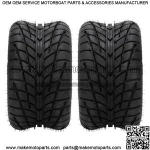 Set of 2 205/50-10 DOT Golf Cart Tires Wheels 4 Ply Tubeless 250 50 10