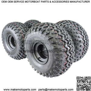 Golf Cart Tire and Wheel Combo, 10" Wheels with 22" Tires - Set of 4