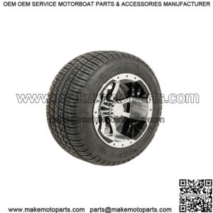 Set of 4 10" Golf Cart Wheels on 205/50-10 (18") Tires