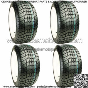 Set of 4 Golf Cart Tires 255/50-12 Excel Classic 4 Ply Street Lift Kit Required