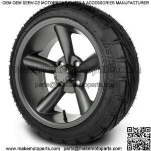 14" Godfather Gunmetal Golf Cart Wheels & Guardian Tires 205/30-14
