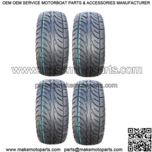 Full set of MotoSport EFX Street Fusion 205x30-14 (4ply) DOT Golf Cart Tires (4)