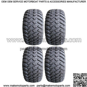 Full set of MotoSport EFX Hammer (4ply) 23x9.5-14 Golf Cart Tires (4)