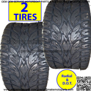 2) 245/50R-12 BLAZE GOLF CART TIRE 4ply Radial DOT 20x9.50-12 245/50-12