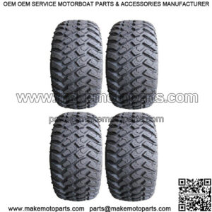 Full set of MotoSport Hammer (4ply) 23x9.5-12 Golf Cart Tires (4)