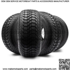 (4) 205/50-10 DOT Street Tires for EZGO, Club Car, Yamaha Golf Carts