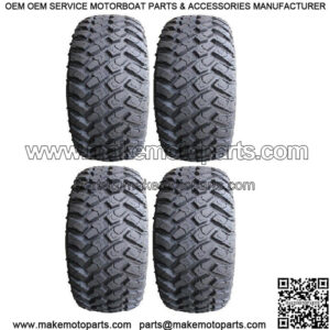 Full set of MotoSport Hammer (4ply) 22x9.5-10 Golf Cart Tires (4)
