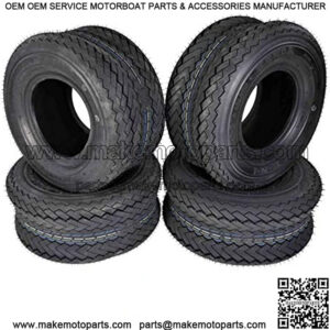 Hole-N-1 Golf Cart Tires Front Rear Set Hole in one Replacement Golf Car Tires with Key Chain 18x8.5x8 (18x8.5-8 4 Pack)