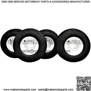 18x8.50-8 with 8x7 White Assembly for Golf Cart and Lawn Mower (Set of 4)