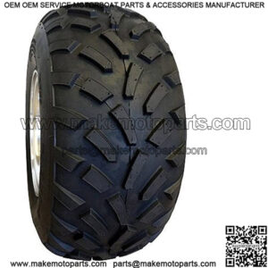 18x8-8 All Terrain Golf Cart Tires and 8" Black Steel Golf Cart Wheels Combo - Set of 4