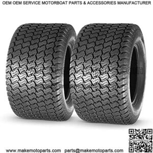 24x12.00-12 Turf Lawn Mower Golf Cart Tractor Tires 4Ply P332 Tubeless, Set of 2