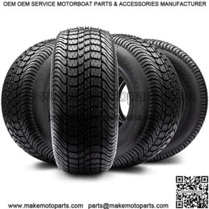 205/65-10 DOT Street Tires for EZGO, Club Car, Yamaha Golf Carts (205/65-10, Set of 4 Tires)