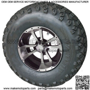 Set of 4 - 10 inch Storm Trooper Machined Wheels on 22 inch A/T Tires