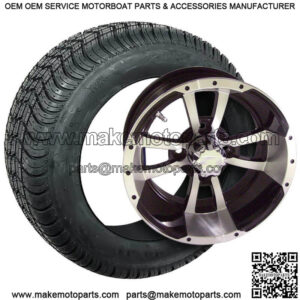 Set Of 4 10" Storm Trooper Golf Cart Wheels On Duro Low Profile Tires Combo