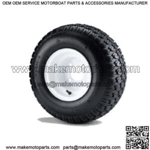 (1) Golf Cart 18x8.50-8 6 Ply Traction Tire mounted on 8" White Wheel