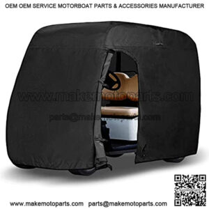 Golf Cart Cover - 4 Passenger 600D Waterproof Sunproof Club Car Golf Cart Accessories Roof 80" L,for EZ GO,Club Car and Yamaha,Dustproof and Durable