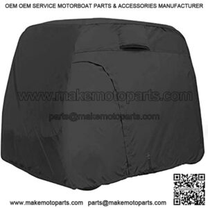 Explore Land 600D Waterproof Golf Cart Cover Universal Fits for Most Brand 4 Passenger Golf Cart