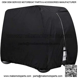 Golf Cart Cover Waterproof Outdoor 4 Passenger Golf Cart Covers for EZGO EZ GO TXT RXV Club Car Precedent Onward Onward DS Star Car Yamaha G14-G19 Drive Carts Sunproof Dustproof 4 Seat Cover
