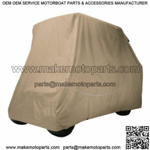 Classic Accessories Quick-Fit Cover for Golf Carts with Rear Seat and Short Roof