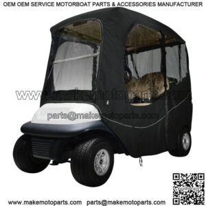 Classic Accessories Black 2 Passenger Deluxe Golf Cart Enclosure For Short Tops